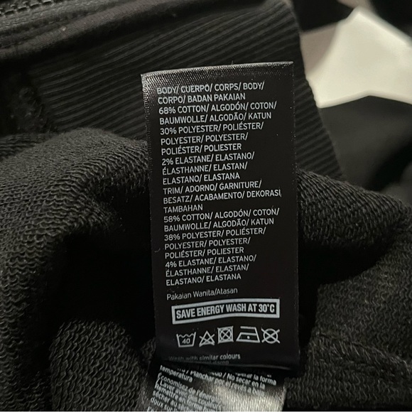 Ivy Park Black Full-Zip Logo Hoodie - Size XS - Picture 16 of 16